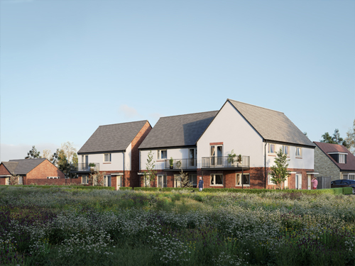 Image of the development at Donnington Wood Way.