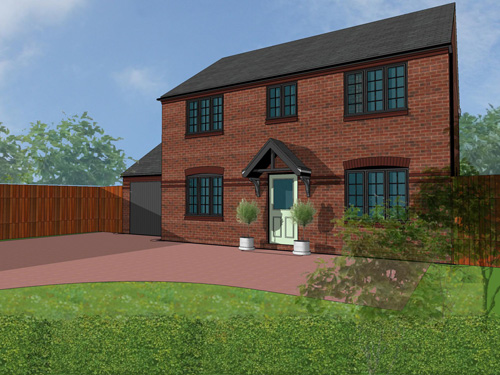 An artists impression of the Wesley house in Snedshill.