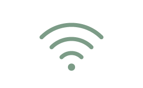 An icon showing the universal wi-fi logo.