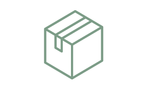 An icon showing a box parcel.