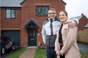 Family of four move into brand new home