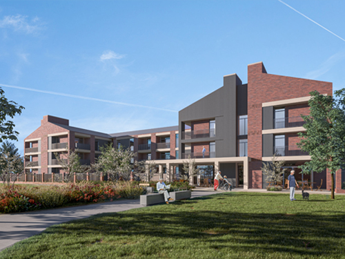 Image of the development at Donnington Wood Way.