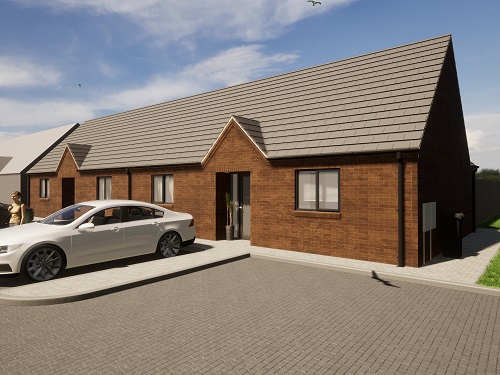 An image showing an artist's impression of the front of the Greenwood property