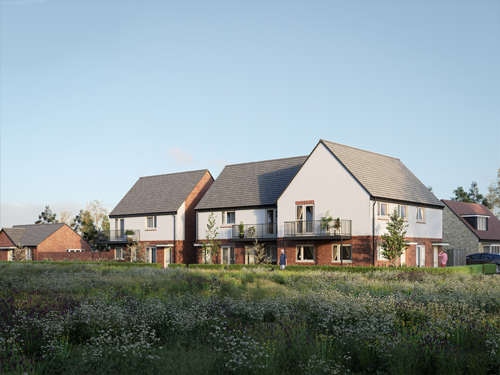 Image of the development at Donnington Wood Way.